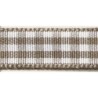 Lint geruit 9,5mm m'bruin / rol 10m