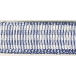 Lint geruit 9,5mm l'blauw / rol 10m