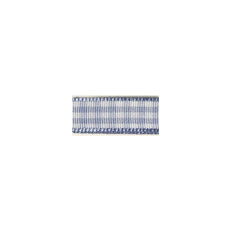 Lint geruit 9,5mm l'blauw / rol 10m