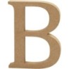 Houten letter 'B'  13cm hoog/2cm di