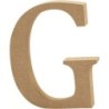 Houten letter 'G'  13cm hoog/2cm di