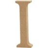 Houten letter 'I'  13cm hoog/2cm di
