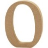 Houten letter 'O'  13cm hoog/2cm dik