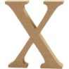 Houten letter 'X'  13cm hoog/2cm dik
