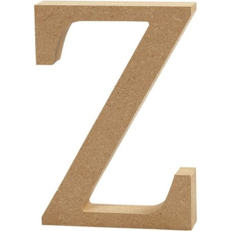 Houten letter 'Z'  13cm hoog/2cm dik
