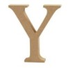 Houten letter 'Y' 8cm hoog/1,5cm dik