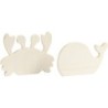 houten waterwereld figuren Krab en Walvis 1+1