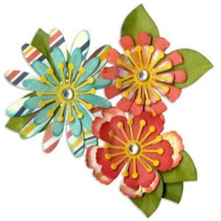 Sizzix Thinlits Set, Mix&Match Flowers, 10st.