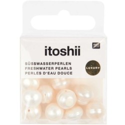 Freshwater pearls natural, 10 pcs, 11-12 mm