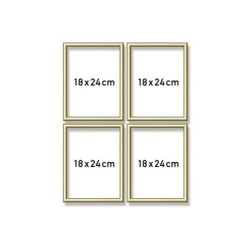 Aluminiumframegoud18x24cmsetvan4stuks