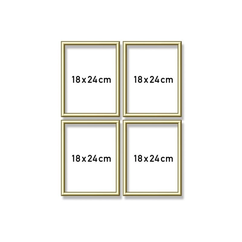 Aluminiumframegoud18x24cmsetvan4stuks