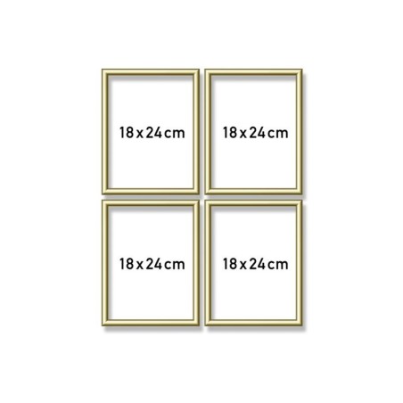 Aluminiumframegoud18x24cmsetvan4stuks