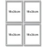 Aluminiumframezilver 18 x 24 cm per 4st