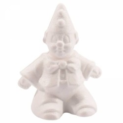Styropor clown 15cm met puntmuts