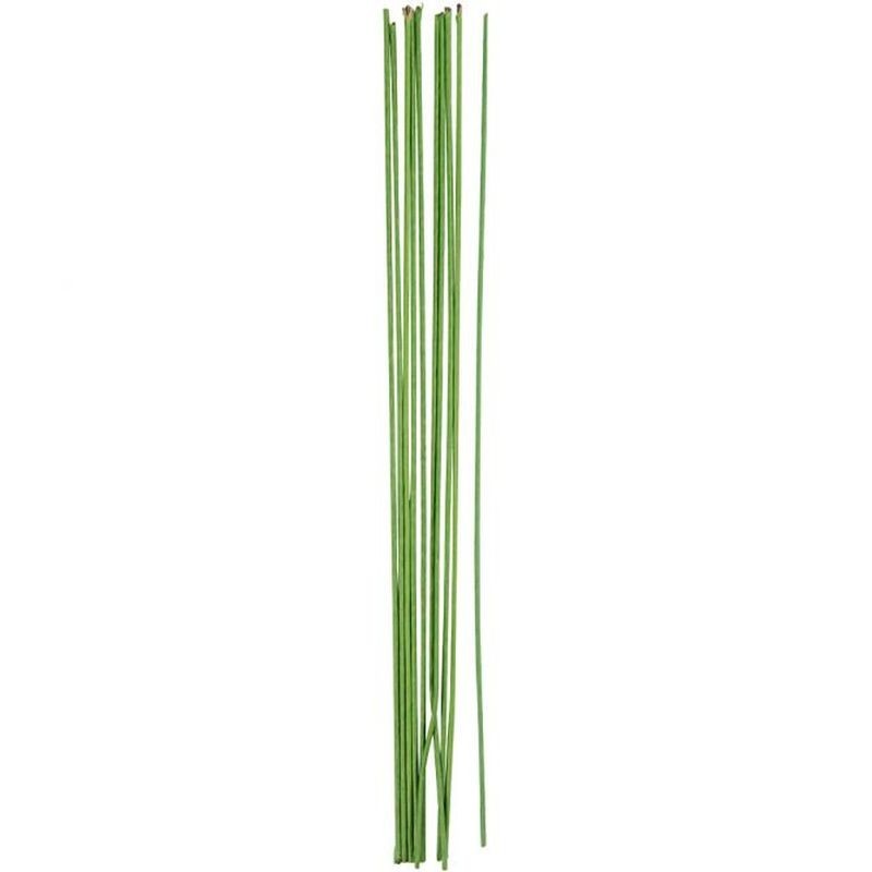 Bloemsteeldraad groen L 30 cm / 20 st
