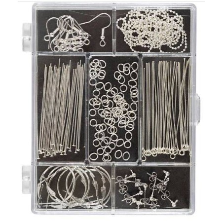 Sieraden startset, zilver, 1 set/ 1 doos