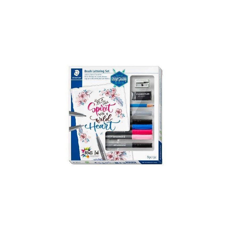 Design journey brush lettering set