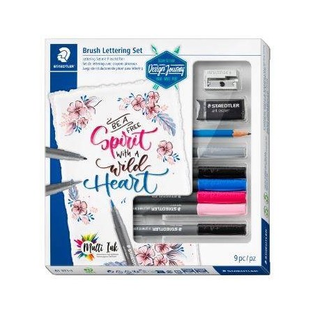 Design journey brush lettering set