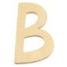 Houten letter 6cm 'B'