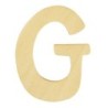 Houten letter 6cm 'G'