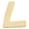 Houten letter 6cm 'L'