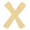 Houten letter 6cm 'X'