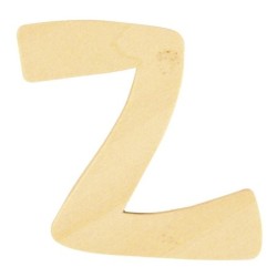 Houten letter 6cm 'Z'