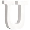MDF letter U wit  11cm  dikte 2cm/st