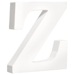 MDF letter Z wit  11cm  dikte 2cm/st