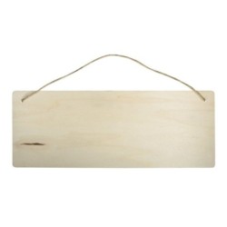 Houten schild Rechthoek, FSC 100%  naturel
