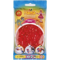 Hama-parels 1000st transp.rood  13