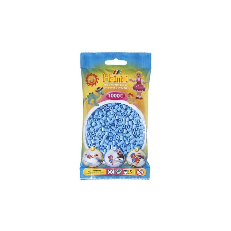 Hama-parels 1000st pastel blauw 46