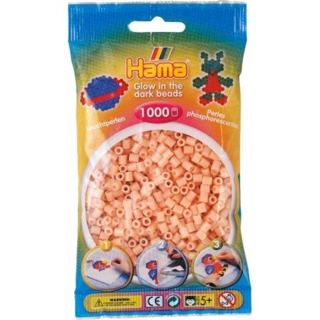 Hama-parels 1000st glow/roze    56