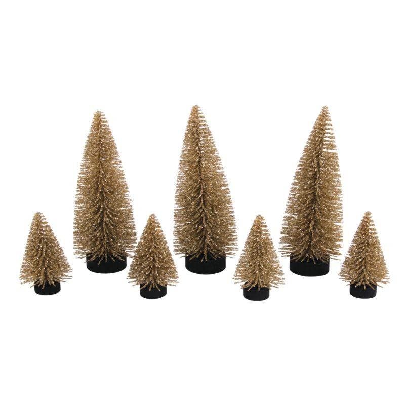 Deco dennenboom glitter kasjmir goud