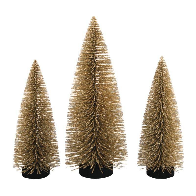 Deco dennenboom glitter kasjmir goud