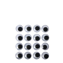 Wiebelogen zelfklevend 20mm   8stuks