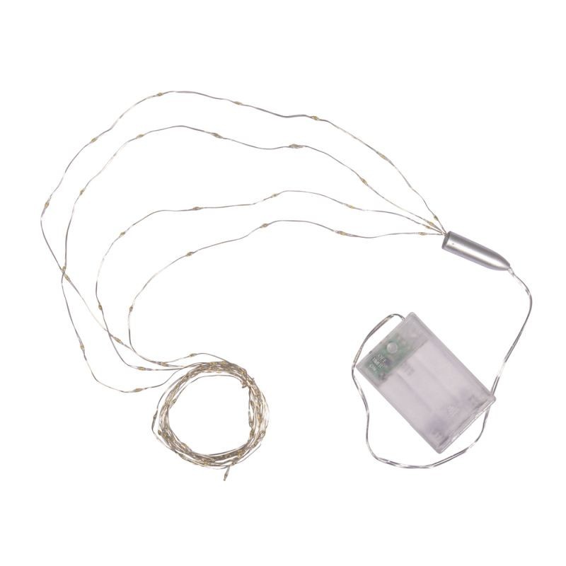 Mini LED lichtsnoer met draad/timer