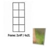 Pixel kader aluminium 2x4p   702044