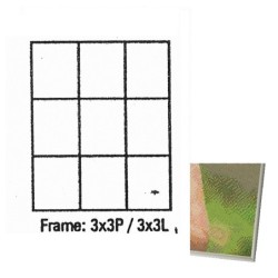 Pixel kader aluminium 3x3p   703034