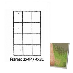 Pixel kader aluminium 3x4p   703044