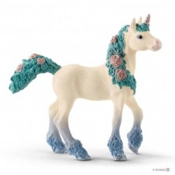 Schleich  EENHOORN VEULEN MET BLOEMEN