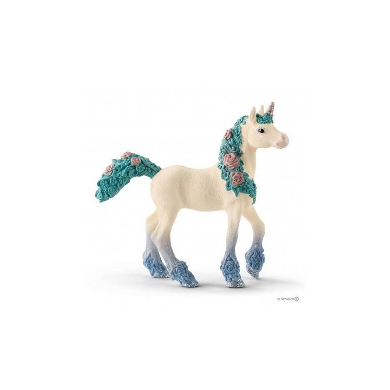 Schleich  EENHOORN VEULEN MET BLOEMEN