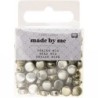BEADS, ROUND, GOLD 165 PCS