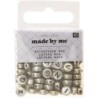 LETTERS MIX, ROUND, GOLD 165 PCS