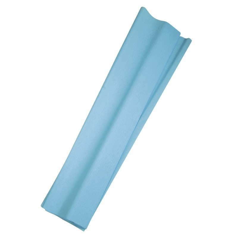 Crepe-papier 50x250cm hemelblauw 360