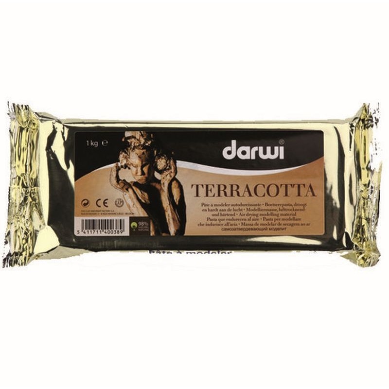 Darwi boetseerpasta 1kgr Terracotta