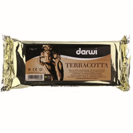 Darwi boetseerpasta 1kgr Terracotta