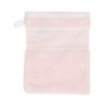 DH Washandje roze + witte bollen