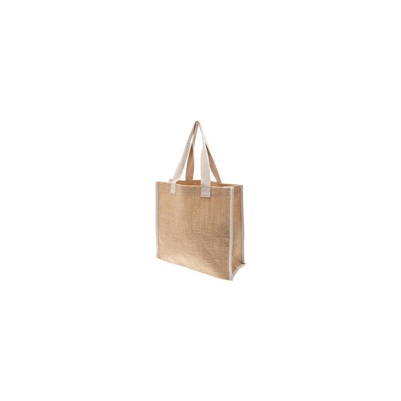 Jute bag tiffany 30x30x12cm white