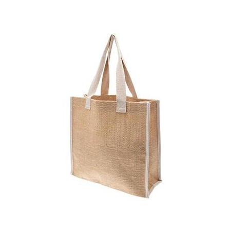 Jute bag tiffany 30x30x12cm white